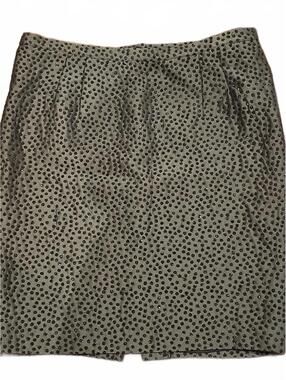 Sunny Choi Women Black Dot Lined Formal Pencil Skirt Size 14
